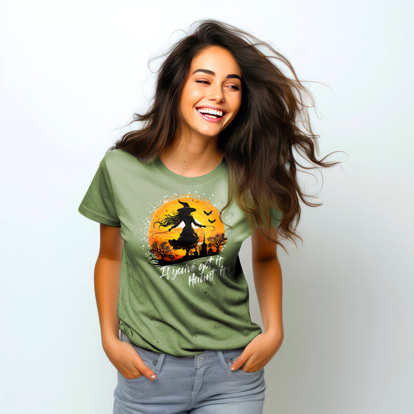 Crank Style's 🎃 "If You've Got It, Haunt It!" Halloween Shirt 🧙 Women's Relaxed Tee  Enchant the Halloween season with our "If You've Got It, Haunt It!" women's t-shirt! Crafted from soft combed and ring-spun cotton, this tee offers a relaxed fit and pre-shrunk fabric for lasting comfort. Embrace the spirit of the season and stand out with this bewitching design. Perfect for parties or casual wear, get yours now and join the Halloween fun! 🛍️
