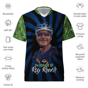Unisex Roy Rauch Memorial Ride UPF50+ V-Neck MTB Jersey