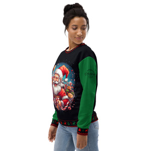 Unisex Queen Donna's Ugly Christmas Sweatshirt by Crank Style