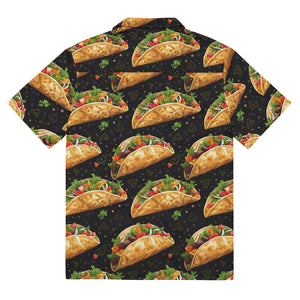 Men's Taco Shirt Short Sleeve Button Down - Hawaiian Style MTB