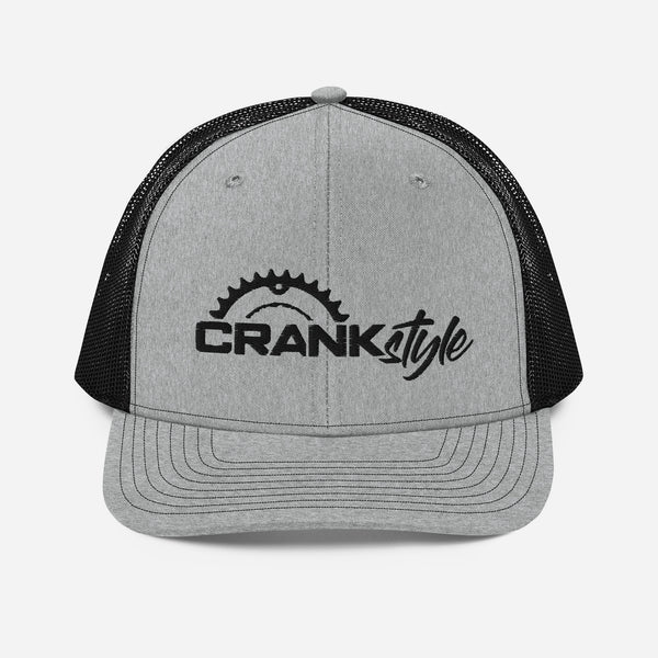 Crank Style's unisex Grey & Black Trucker Cap