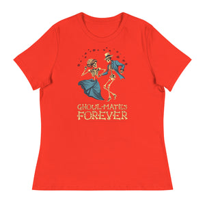 Women's Relaxed 🎃 "Ghoul-mates Forever" Halloween T-Shirt 🎃