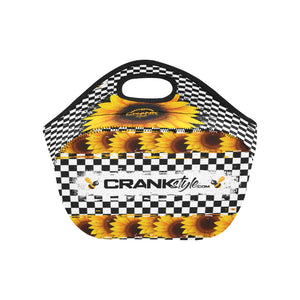 Sunflower Checker Lunch Bag