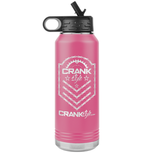 Crank Style Emblem Water Bottle