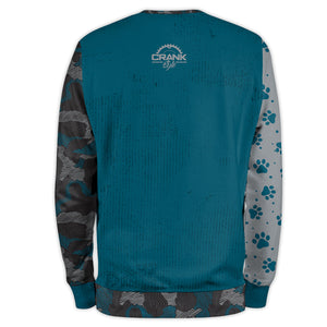 Crank Style's New Camo & Dog Print  Sweatshirt