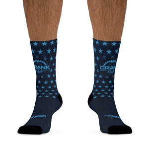Unisex Blue Stars 3/4 MTB Socks