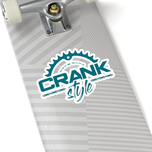 CRANK STYLE TEAL STICKERS