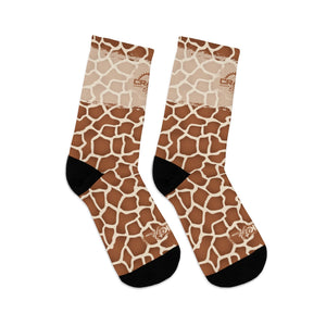 Giraffe Pattern 3/4 MTB Socks