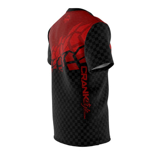 Black & Red Tire Check MTB JERSEY