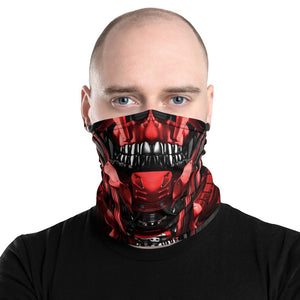 Cyber skull face mask with tenicals coming out of the head. this face mask can be worn for cycling, mountain biking, snowboarding and hiking. Protecting you from the elements in style, crank style. Covid19