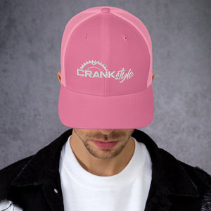 Crank Style's Pink & White Trucker Cap