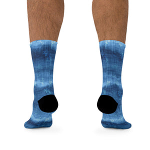 Unisex Tropical Blue 3/4 MTB Socks