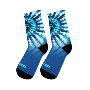 Unisex Tie Dye Shibori 3/4 MTB Socks