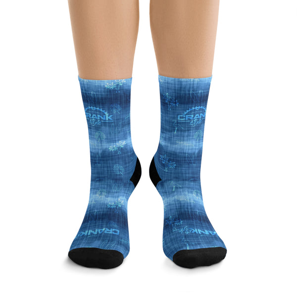 Unisex Tropical Blue 3/4 MTB Socks