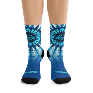 Unisex Tie Dye Shibori 3/4 MTB Socks