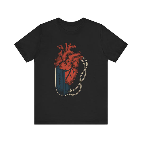 When your heart beats in volts and your soul runs on singletrack, you’re wired for more than the average ride. This tee was made for the e-rider who charges trails with power, grit, and relentless flow.

The Wired to Ride graphic fuses raw anatomy with pure energy—an electrified heart fused to a power cell, symbolizing the rider who lives for the boost, the climb, and the shred. A Crank Style exclusive for those who send it farther, faster, and with a spark the rest can't catch.