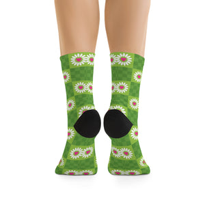 Unisex Wild Flower Child Day 3/4 MTB Socks