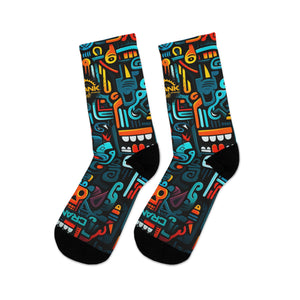 Unisex Urban Graffiti 3/4 MTB Socks