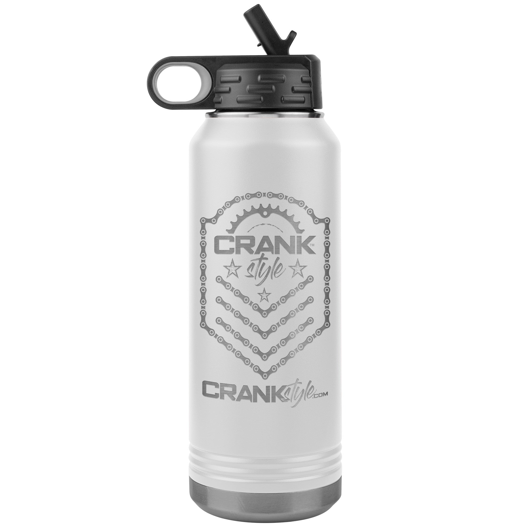 CS White 32oz. Water Bottle Tumbler