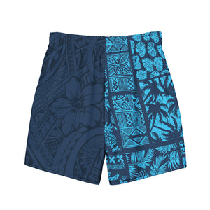 Men's Crank Style Hawaiian swim trunks