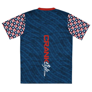 Unisex America Star UPF50+ V-Neck MTB Jersey