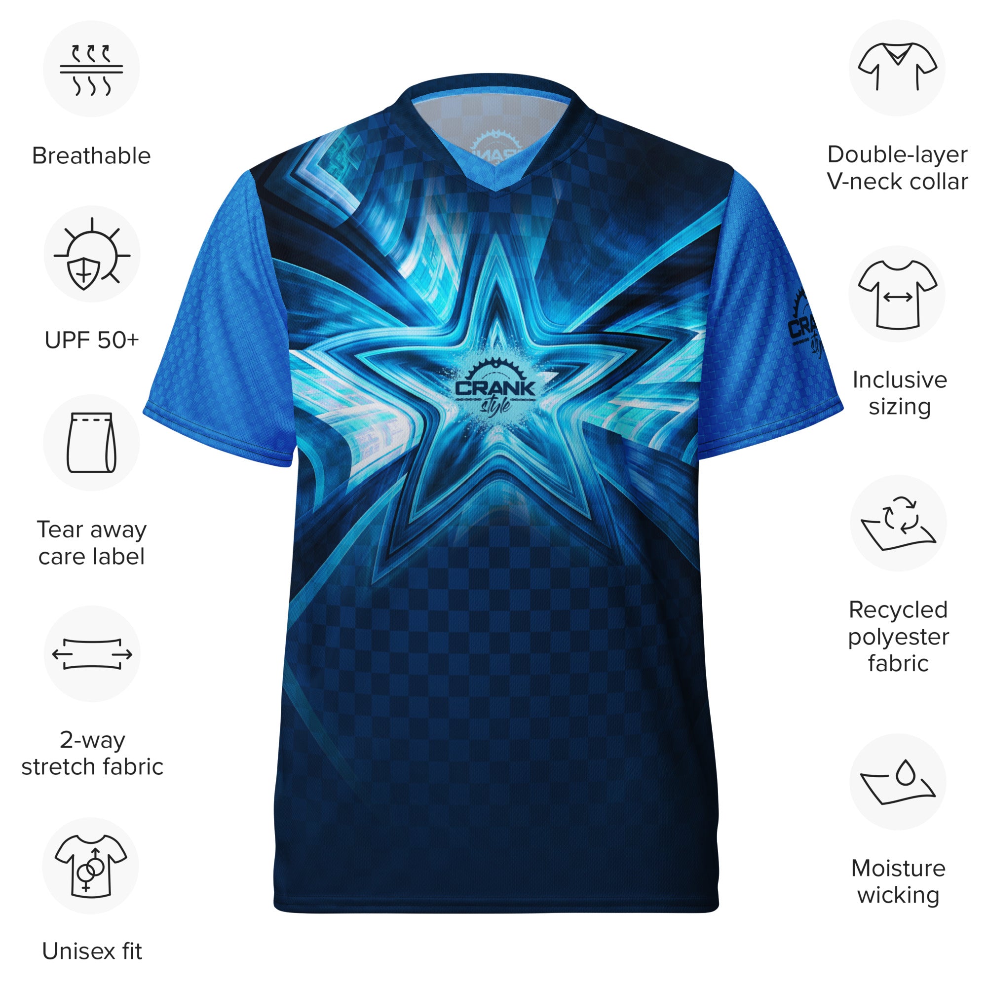 Maillot cycliste LOURDES VTT 65 IN INVERSE TREK shirt camiseta jersey maglia M Maillot cycliste LOURDES VTT 65 IN INVERSE TREK shirt camiseta jersey maglia M