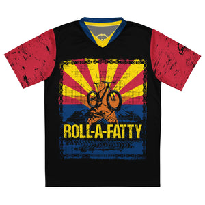 Recycled Unisex AZ Flag RollaFatty Chain UPF50+ V-Neck MTB Jersey