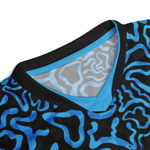 Crank Style's Dope MTB jersey, mountain biking jersey, blue checkered bike jersey, modern cycling jersey, 420-friendly bike jersey, weed-friendly MTB jersey, cannabis lifestyle apparel, UPF50+ bike jersey, moisture-wicking MTB jersey, high-performance cycling apparel, enduro MTB jersey, downhill biking gear, recycled polyester bike jersey, sustainable cycling gear, UV protection bike jersey, stoner-friendly MTB jersey, bike jersey for weed lovers.