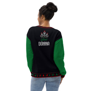Unisex Queen Donna's Ugly Christmas Sweatshirt by Crank Style