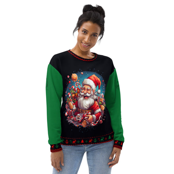 Unisex Queen Donna's Ugly Christmas Sweatshirt by Crank Style