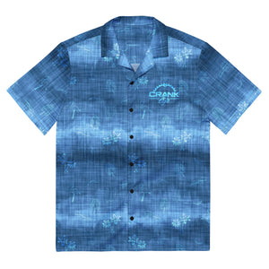 Men's Tropical Blue Wave Short UPF50+ Sleeve Button Down