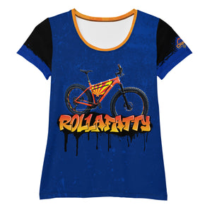 Women's MicroBlok antimicrobial Graffiti Rollafatty MTB Jersey