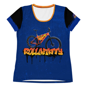 Women's MicroBlok antimicrobial Graffiti Rollafatty MTB Jersey