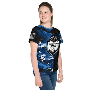 Sketchy Line Crew Unisex Youth crew neck MTB Jersey
