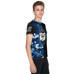 Sketchy Line Crew Unisex Youth crew neck MTB Jersey