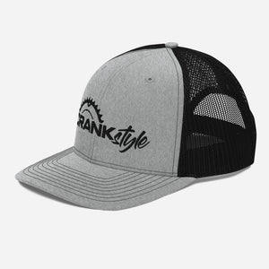 Crank Style's unisex Grey & Black Trucker Cap