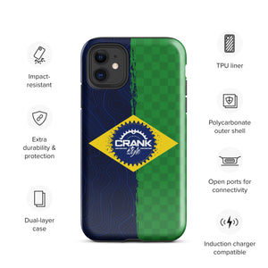 Brazil Flag Check Tough Case for iPhone®