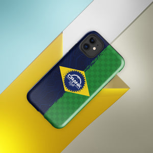 Brazil Flag Check Tough Case for iPhone®