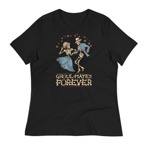 Women's Relaxed 🎃 "Ghoul-mates Forever" Halloween T-Shirt 🎃