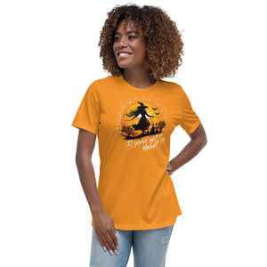 Crank Style's 🎃 "If You've Got It, Haunt It!" Halloween Shirt 🧙 Women's Relaxed Tee  Enchant the Halloween season with our "If You've Got It, Haunt It!" women's t-shirt! Crafted from soft combed and ring-spun cotton, this tee offers a relaxed fit and pre-shrunk fabric for lasting comfort. Embrace the spirit of the season and stand out with this bewitching design. Perfect for parties or casual wear, get yours now and join the Halloween fun! 🛍️