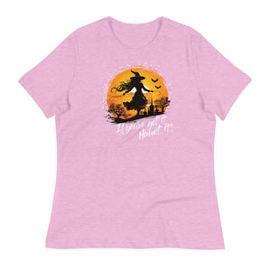 Crank Style's 🎃 "If You've Got It, Haunt It!" Halloween Shirt 🧙 Women's Relaxed Tee  Enchant the Halloween season with our "If You've Got It, Haunt It!" women's t-shirt! Crafted from soft combed and ring-spun cotton, this tee offers a relaxed fit and pre-shrunk fabric for lasting comfort. Embrace the spirit of the season and stand out with this bewitching design. Perfect for parties or casual wear, get yours now and join the Halloween fun! 🛍️