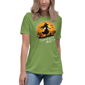 Crank Style's 🎃 "If You've Got It, Haunt It!" Halloween Shirt 🧙 Women's Relaxed Tee  Enchant the Halloween season with our "If You've Got It, Haunt It!" women's t-shirt! Crafted from soft combed and ring-spun cotton, this tee offers a relaxed fit and pre-shrunk fabric for lasting comfort. Embrace the spirit of the season and stand out with this bewitching design. Perfect for parties or casual wear, get yours now and join the Halloween fun! 🛍️
