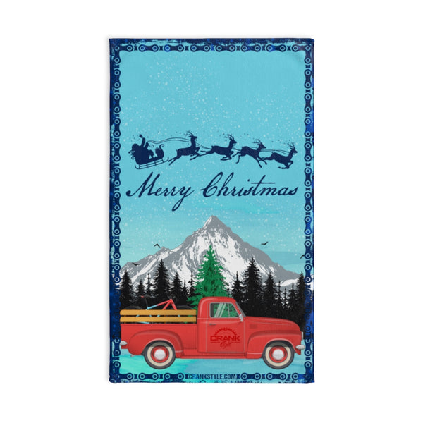 Classic Red Truck Christmas Hand Towel