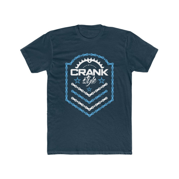 CS Blue/white Emblem Crew Tee