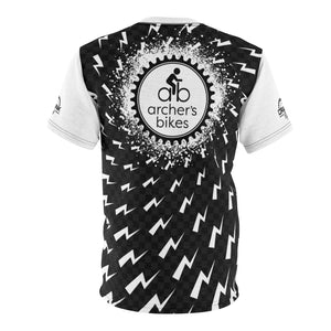 Men’s Archer Bikes Black & White Lighting MTB Jersey