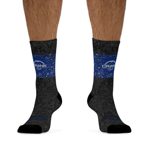 Unisex Blue Bandana DoD II 3/4 MTB Socks