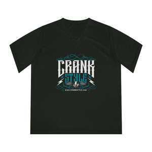 Women's Performance Vintage Crank Style V-Neck T-Shirt