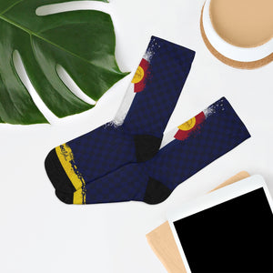 Colorado Checker 3/4 MTB Socks