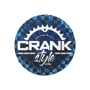 Crank Style Tire Cover AZ Blue Checker