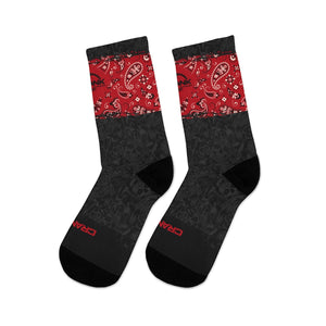 Red Bandana DoD 3/4 MTB Socks